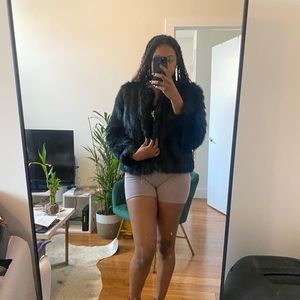 “SOLD” Green Fur Jacket